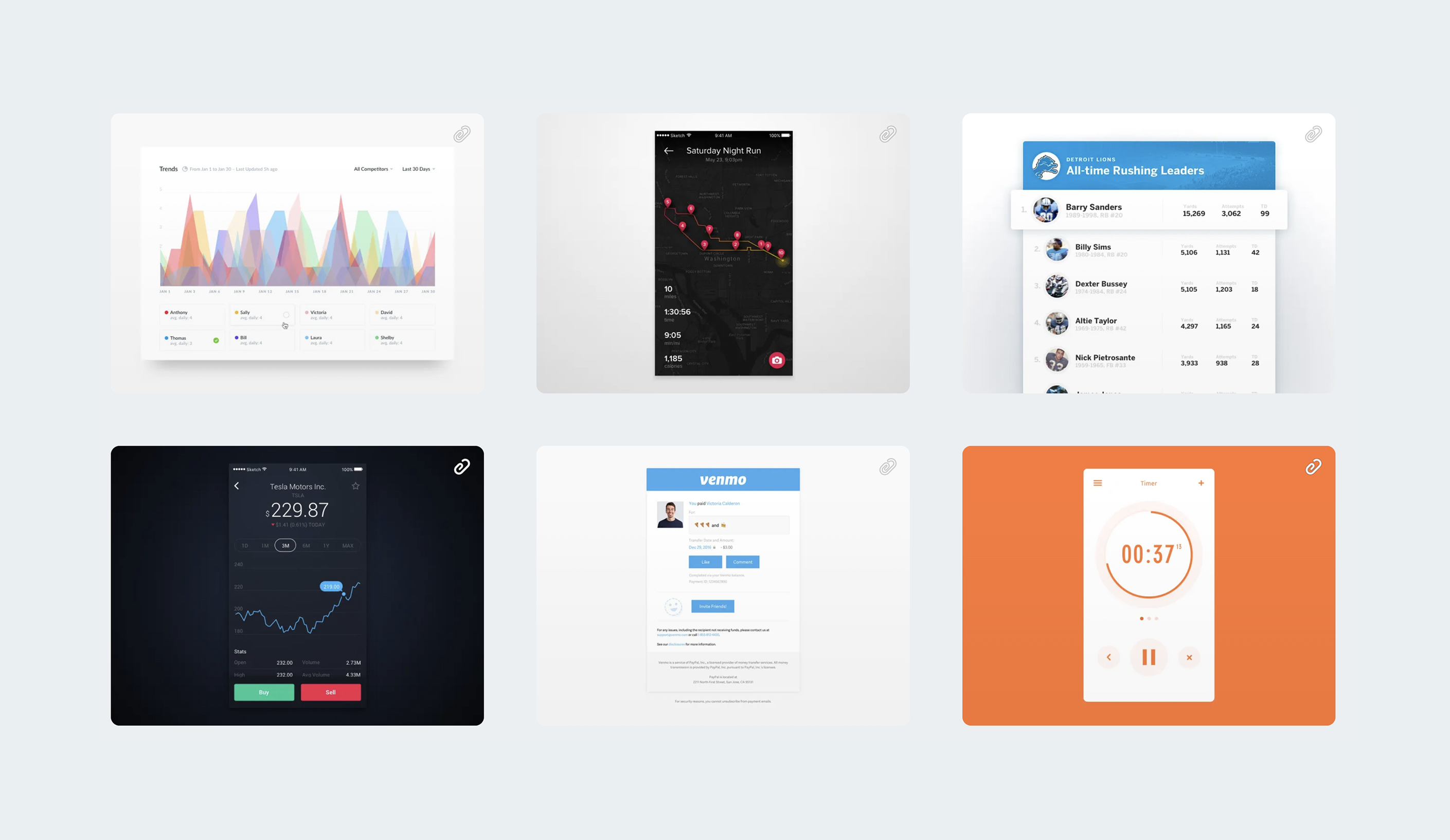 Collection of UI Design Experiments