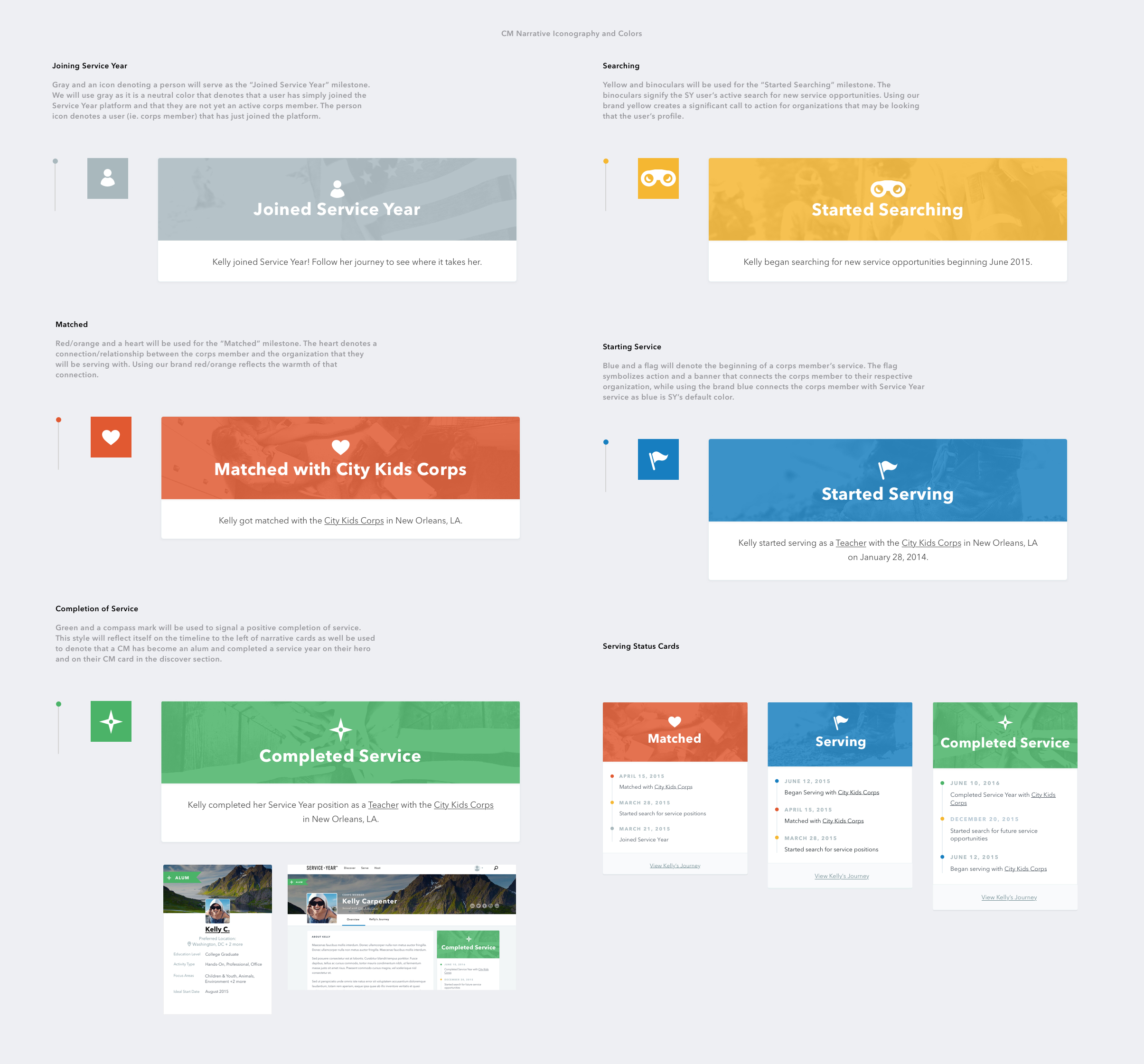 Service Year Component Screenshot - Serving Status Cards